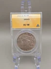 1924 $1 Peace Silver Dollar ANACS AU 58