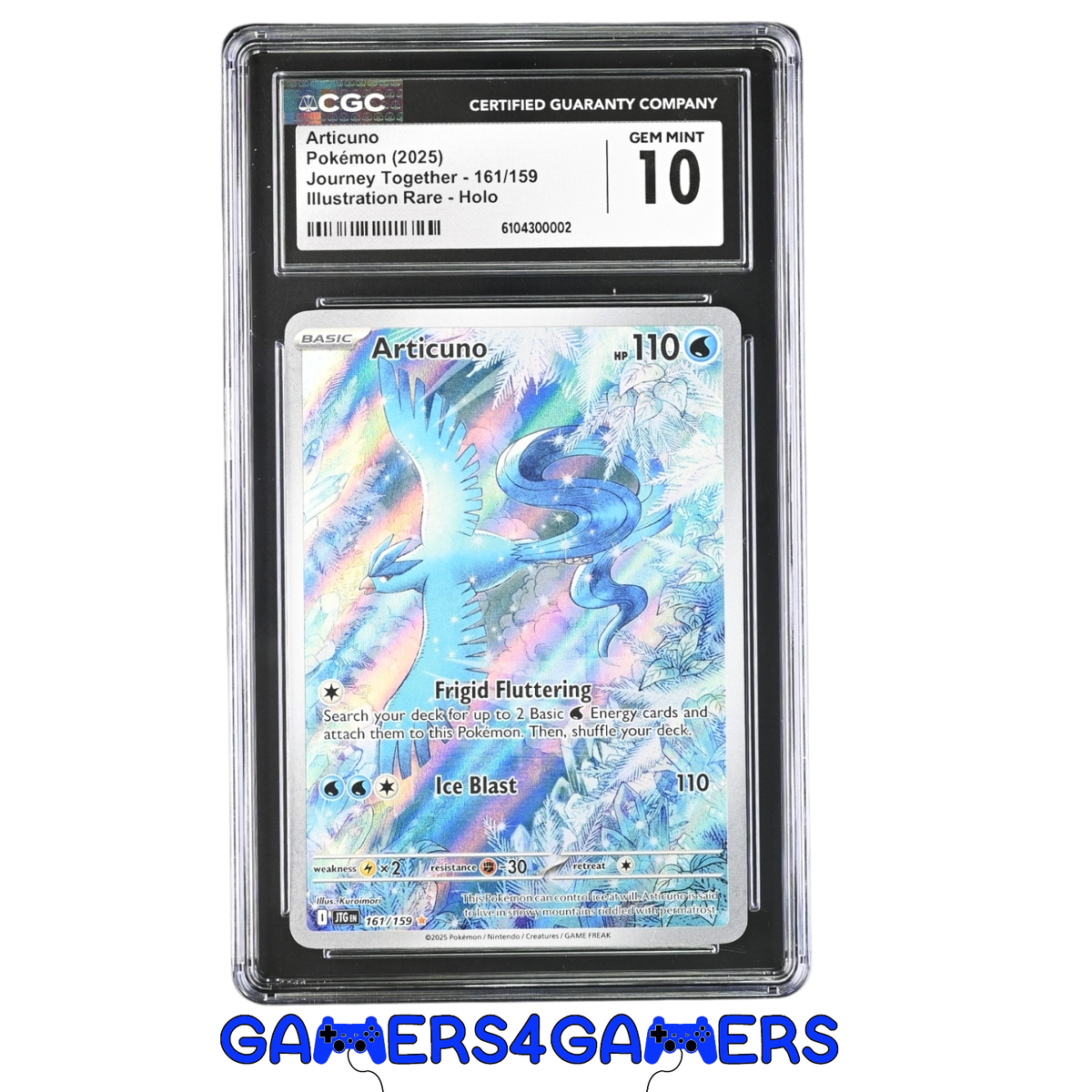 Articuno 161/159 Journey Together CGC 10 graded psa beckett slab