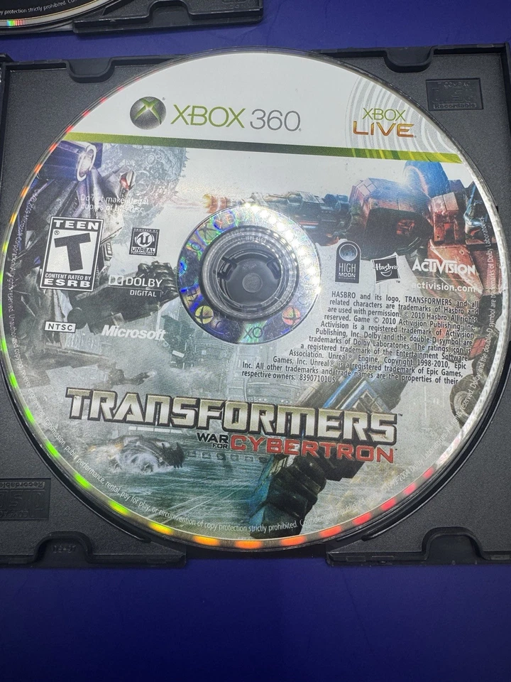Transformers: War for Cybertron, The Game, Dark Of The Moon Discos Solo Lote de 3 Foto 2 de 4