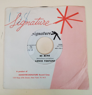 Lance Fortune  BE MINE / ACTION (PROMO POP/GOSPEL 45) #12030 PLAYS VG+ TO VG++