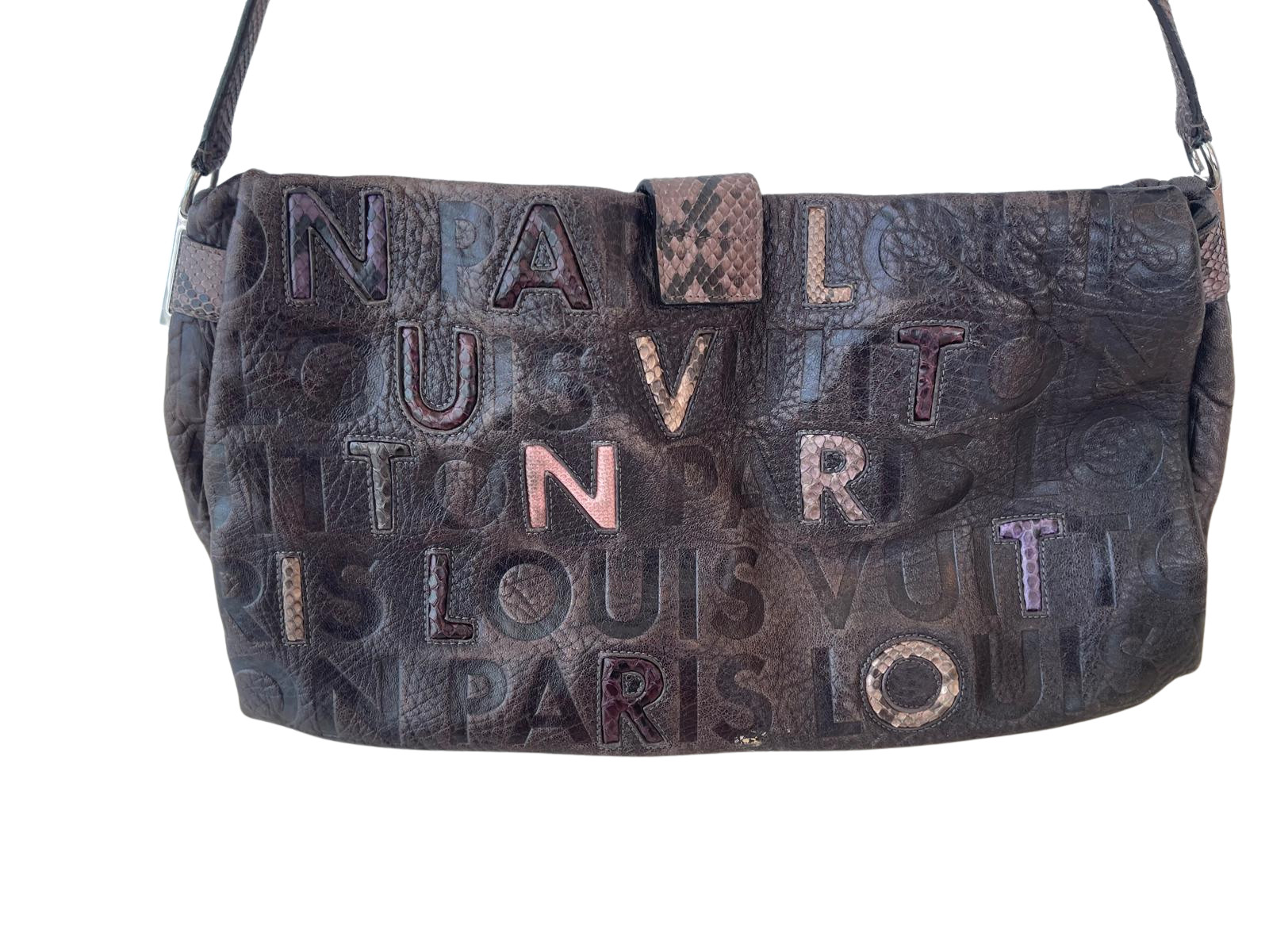 LOUIS VUITTON MONOGRAM PYTHON SHOULDER BAG-RARE - image 6