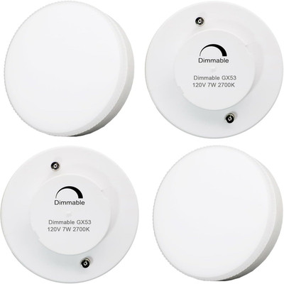 KAKEMONO Dimmable GX53 LED Light Bulb 7W, Warm White 2700K, 50W Halogen Replacem