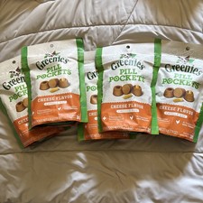 Greenies Tablet Pill Pockets For Dogs, Cheese 3.2 oz/30 Count 5 Pack exp 2029