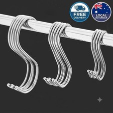 Stainless Steel S Hooks Sharp Tip Meat Clothes Hanger Kitchen Hanging Hooks
