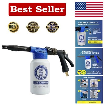 Heavy-Duty Coil Cannon: Professional Automatic Foam Cleaner, Compatible with All