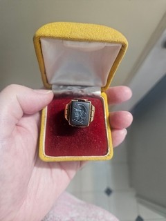 Vintage 10K Gold Ring Knight Ring Yellow Gold Men Women 10K appr. 9.58 gr.