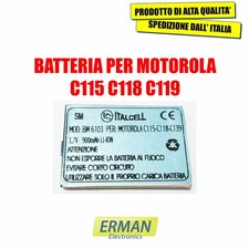 BATTERIA PER MOTOROLA C115 C118 C119 C139 C121 C155 V170 3,7V 900mAh