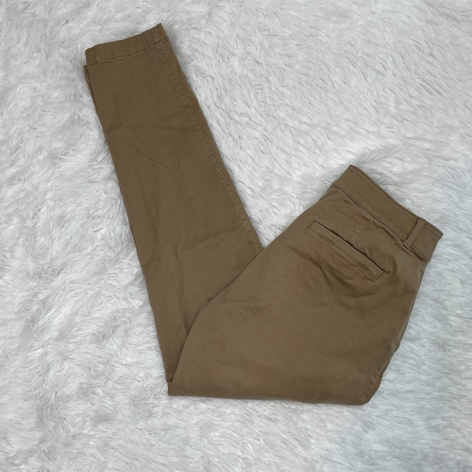 Banana Republic Sloan Ankle Pants Women's Size 8L 8 Tall Long Mid Rise Khaki