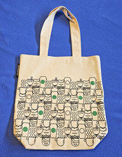 Starbucks 2017 Canvas Lined Travel Tote Bag Siren Coffee Mug Cup Print