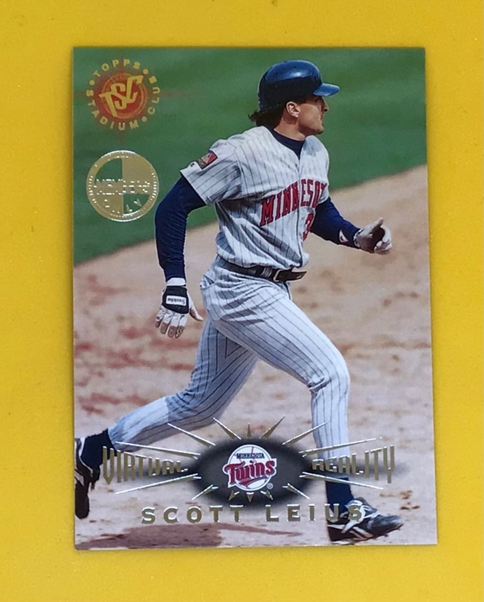 1995 Topps Stadium Club Virtual Reality Members Only Scott Leius #151 Twins