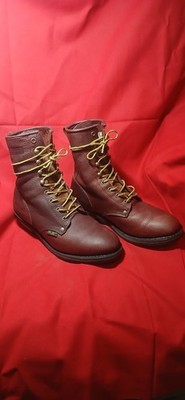 Ad-Tec Brown Leather Oil Resistant Work Boot Men's Size 9.5