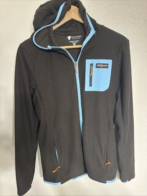 Ventures Endurance Hot Chocolate Run Zip Hooded Texture Jacket Medium Brown
