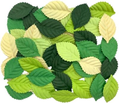 100 pcs mixed Leaves 45x29mm Mulberry Paper Flower Leaves scrapbooking wedding