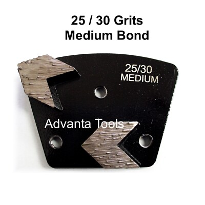 Trapezoid Arrow Seg Grinding Shoe / Disc / Plate - Medium Bond - 25/30 Grit