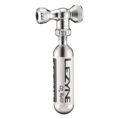 Lezyne Co2 Pumpe Kontroll Drive Cnc Silber 16G - Hochwertiger Aluminium Emitter