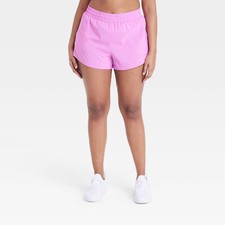 Small - Womens Mid-Rise Run Shorts 3" - All In Motion - Purple