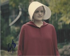 ACTRESS ELISABETH MOSS SIGNED 8x10 PHOTO C w/COA MAD MEN THE HANDMAID'S TALE 