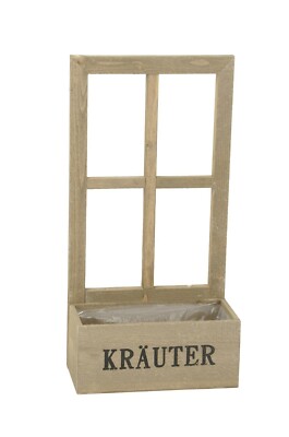 Holz Kruterkasten Pflanzkasten Blumenkasten Vintage natur Fenster  29x15cmH57cm | eBay.de