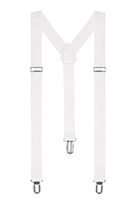Tirantes ajustables en forma de Y para hombre con clips resistentes