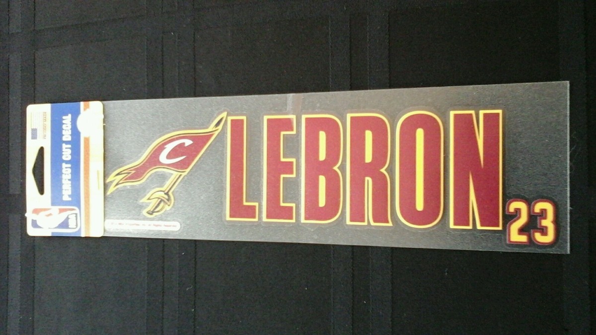 LEBRON JAMES CLEVELAND CAVALIERS PERFECT CUT DECAL 3