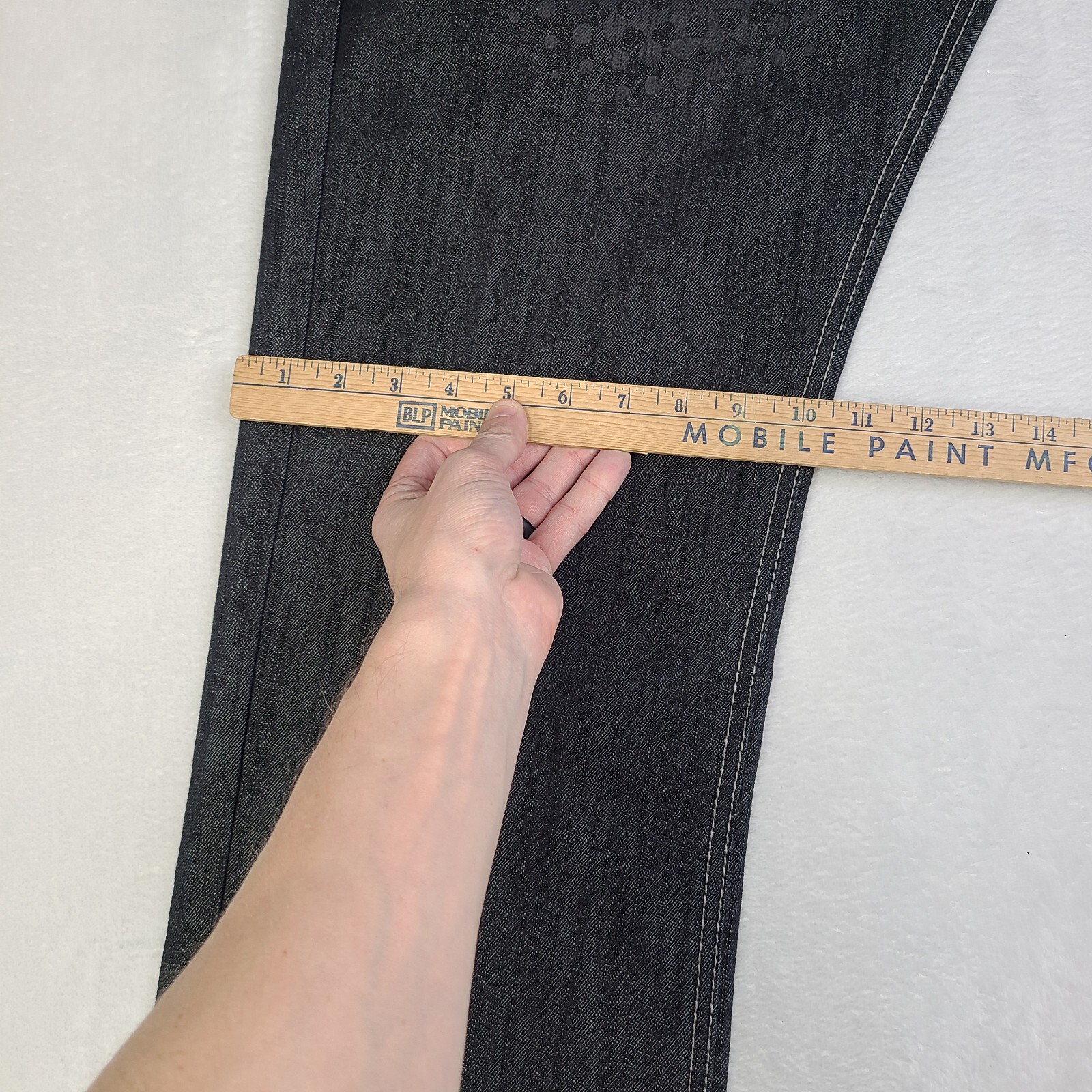 Vintage Y2K Delf Imperious Black Denim Jeans Men's Size 34x32 Skull & Wings 