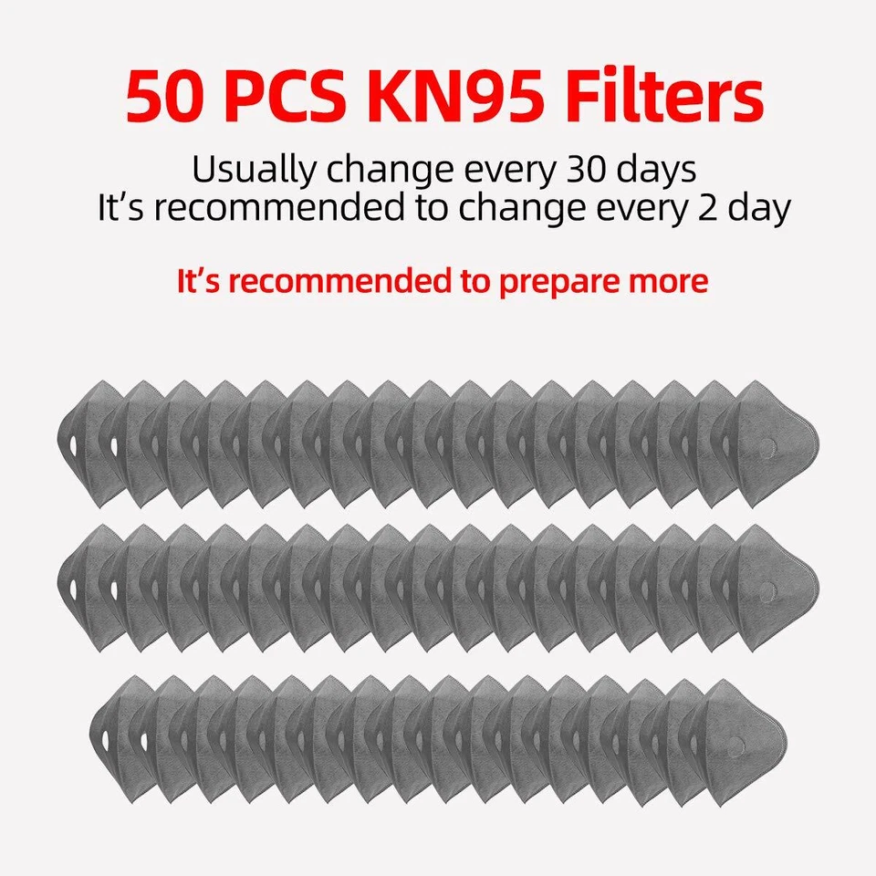 ROCKBROS Cycling Masks with Activated Carbon Filter Valve Anti-dust Reusable - Image 2 of 4