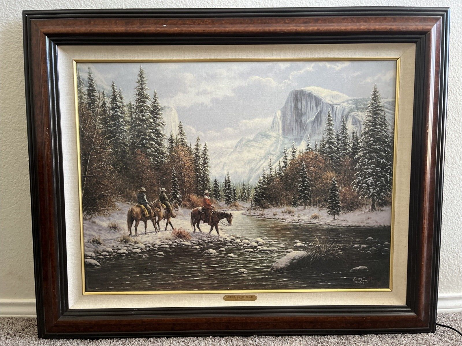 Jack Terry Morning on the Merced Signed painting number 402/750