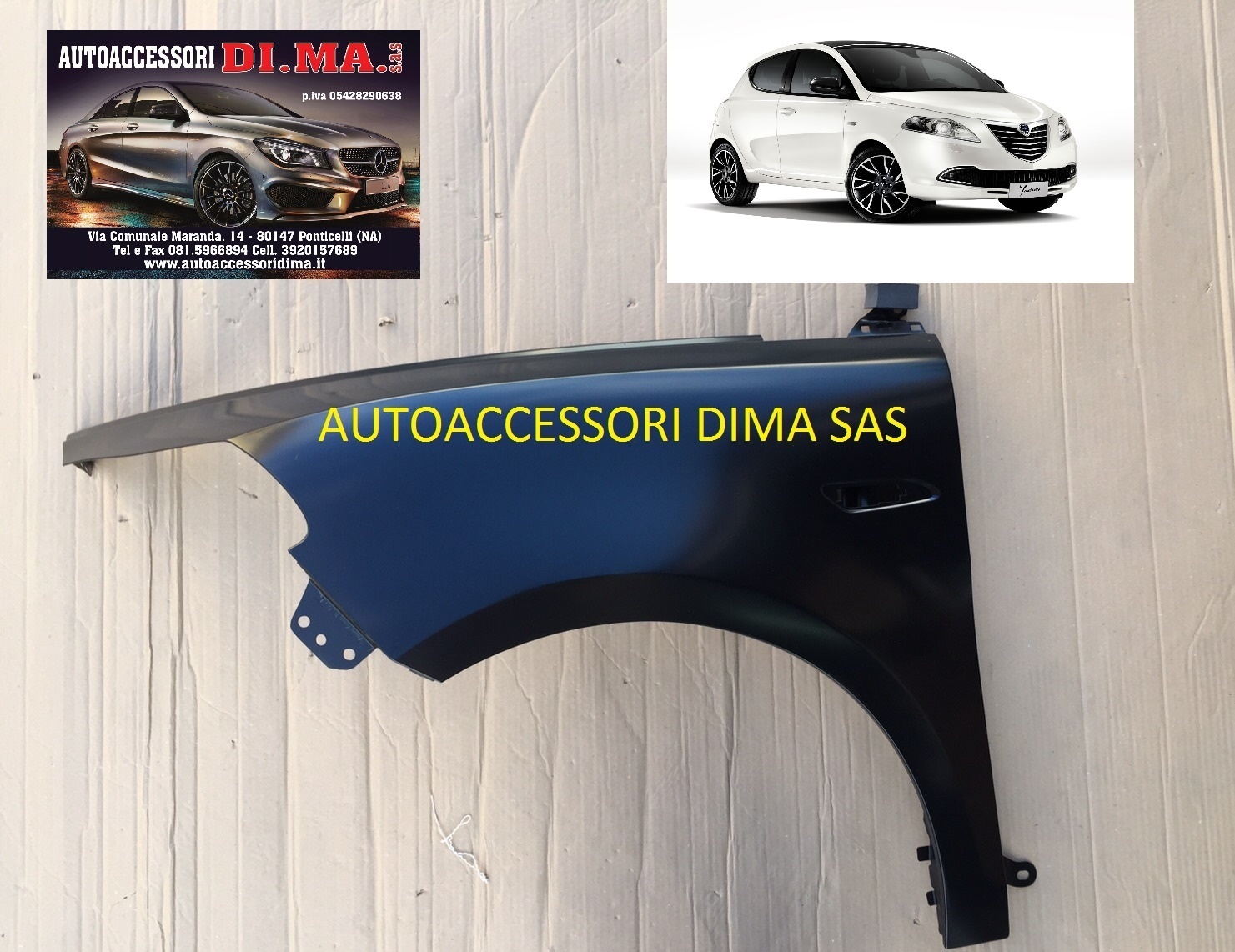 PARAFANGO ANTERIORE SINISTRO per LANCIA YPSILON - Immagine 3
