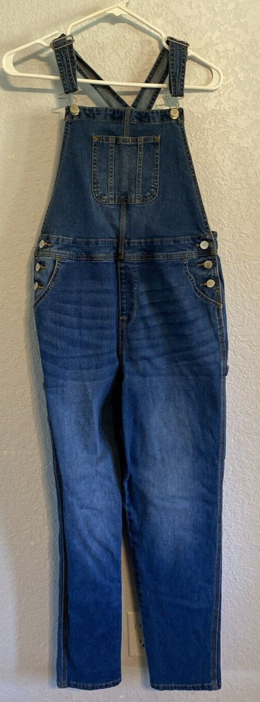 Girl's Cat & Jack Super Stretch Jean Overalls Size 18 XXL Preowned