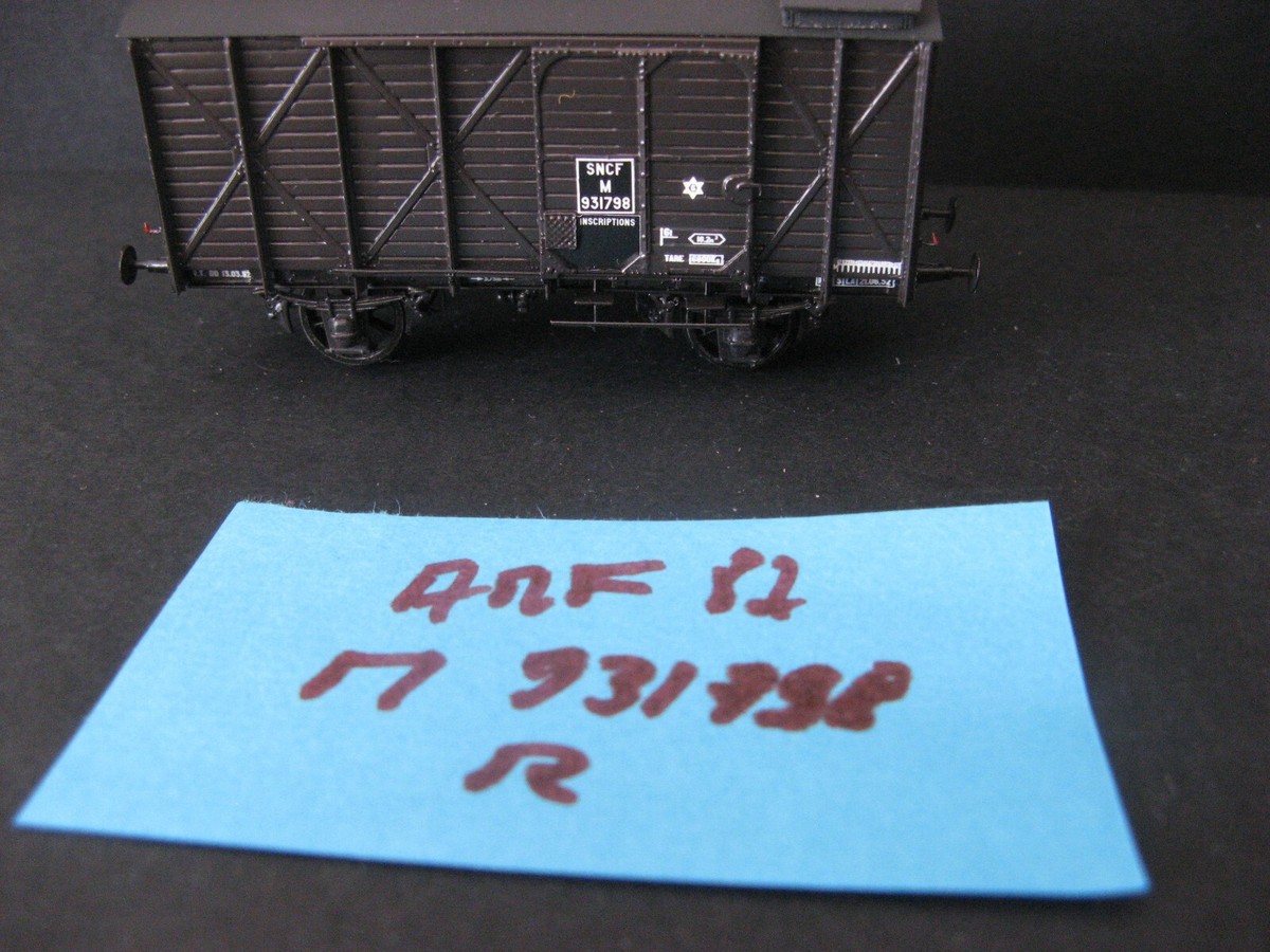 Huet Ou Autre Wagon Tombereau Guerite Laiton/Amf87 (Haxo Makette Loco