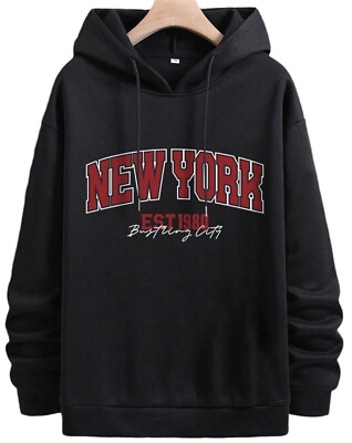 New York Hoodie Size Xl New Black Sweatshirt | eBay