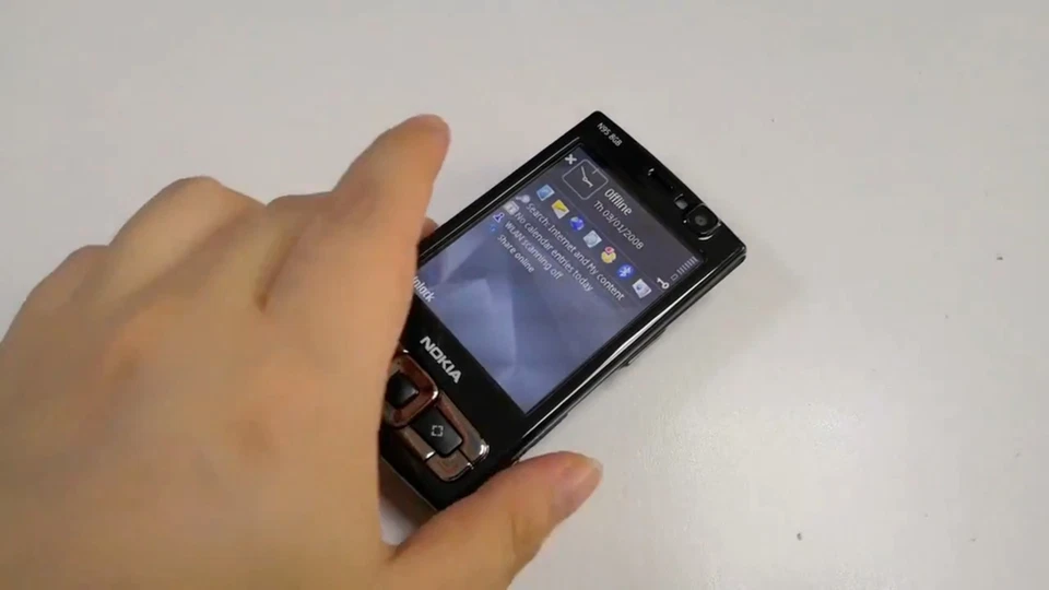 Nokia N95 8GB Original Unlocked 3G GSM 5MP Wifi GPS Slider Black Mobile Phones - Imagen 4 de 4