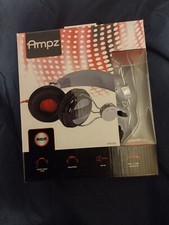 NIB RCA Ampz HP5042 3.5mm Connector On Ear Full-Size Headphones Silver  Black