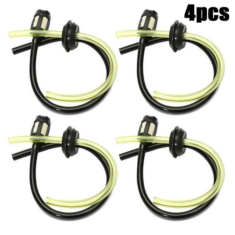 Practical Fuel Hose Pipe 4Pcs/set Accessory Black+Yellow Brush Cutter