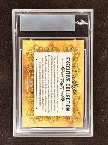 Jim Calhoun 2018 Leaf Masterpiece Cut Signature 1/1 signed autographed JSA UConn - Picture 2 of 2
