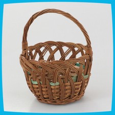 Deko Picknick Shopping Ostern Aufbewahrung braun Kinder Weidenkorb mit Henkel