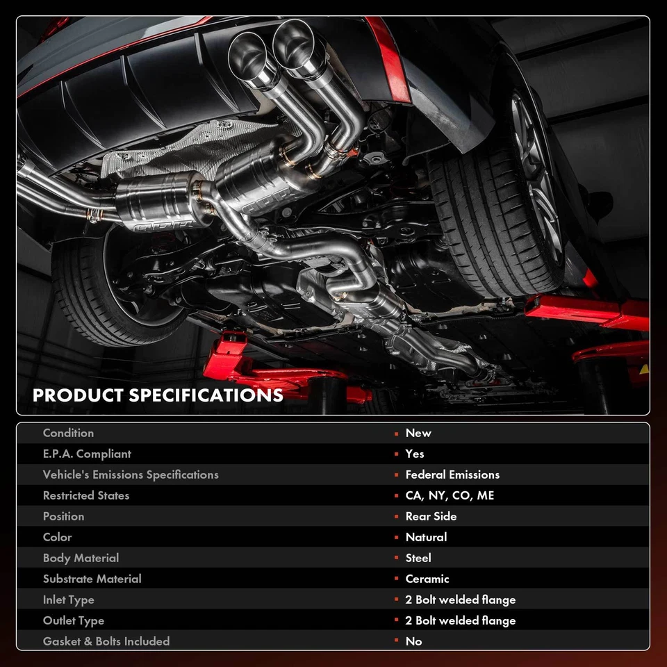 Convertidor catalítico lateral trasero para Toyota Avalon 2000 2001 2002 2003 2004 V6 3,0 L Foto 3 de 4