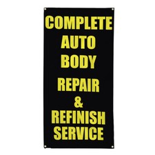Vertical Vinyl Banner Multiple Sizes Outdoor Weatherproof Industrial Yard Signs