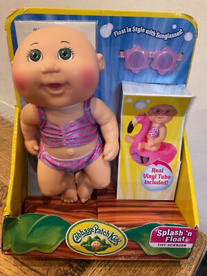 CABBAGE PATCH KIDS DOLL Splash  n Float Tiny Newborn Flamingo Float Sun TOY RARE