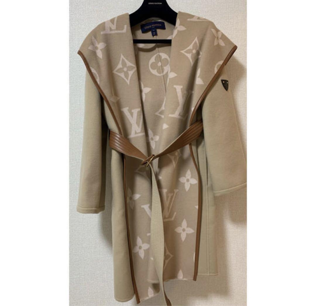 Used Louis Vuitton Monogram Coat Long Coat Women Size 36 Used Louis Vuitton Monogram Coat Long Coat Women Size 36