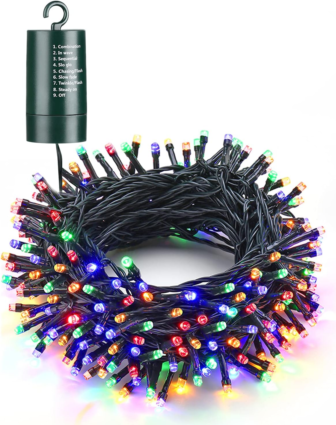 Multi-Color Christmas Lights, 66 Ft 200 LED Battery Operated String Lights Water