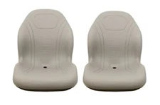 Yamaha Rhino 450, 660, 700 Gray Vinyl Bucket Seat Pair - Milsco XB200 - USA Made