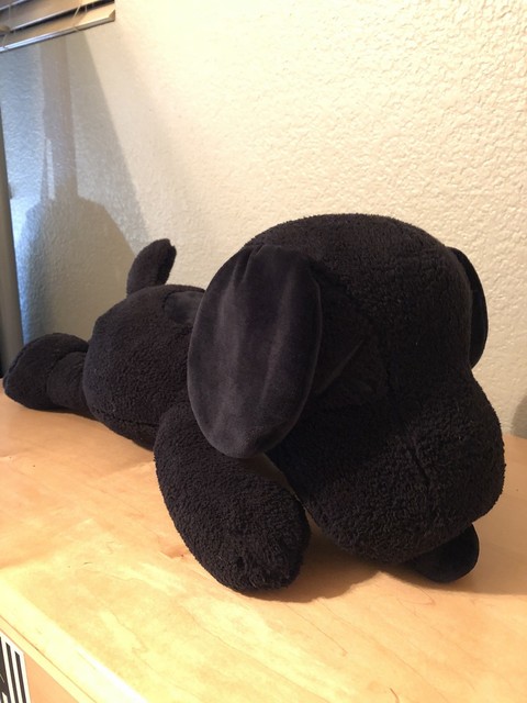Kaws x Uniqlo Peanuts Snoopy Plush Black Large In Hand Ready To Ship | eBay