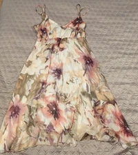 REFLEX Summer Floral Cocktail Dress Size 4/XS-S Adjustable Straps Girl Woman