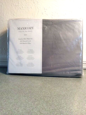 MAXICOZY KIng Sheet Set 100% Bamboo Fiber Sheets 200 Thread Count