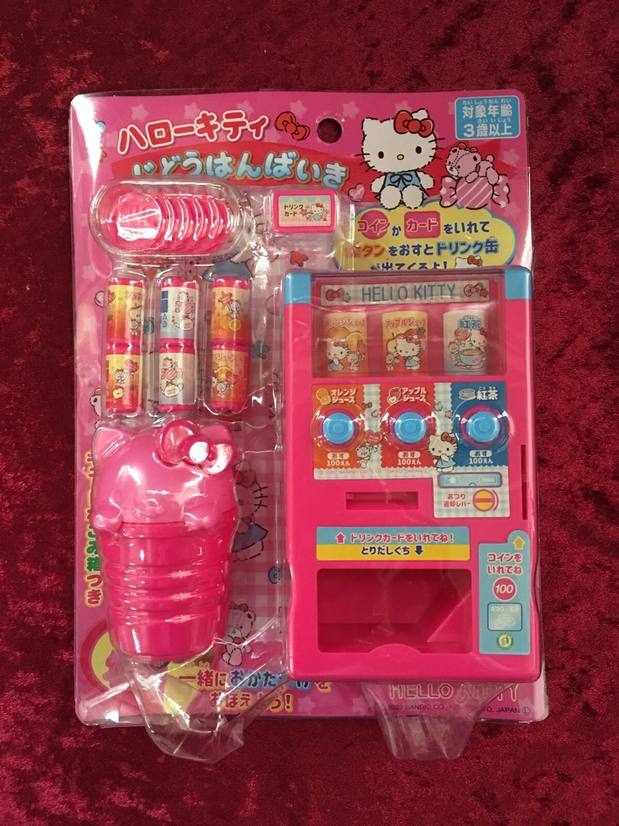 Sanrio Hello Kitty Happy Vending Machine with Coins Juice