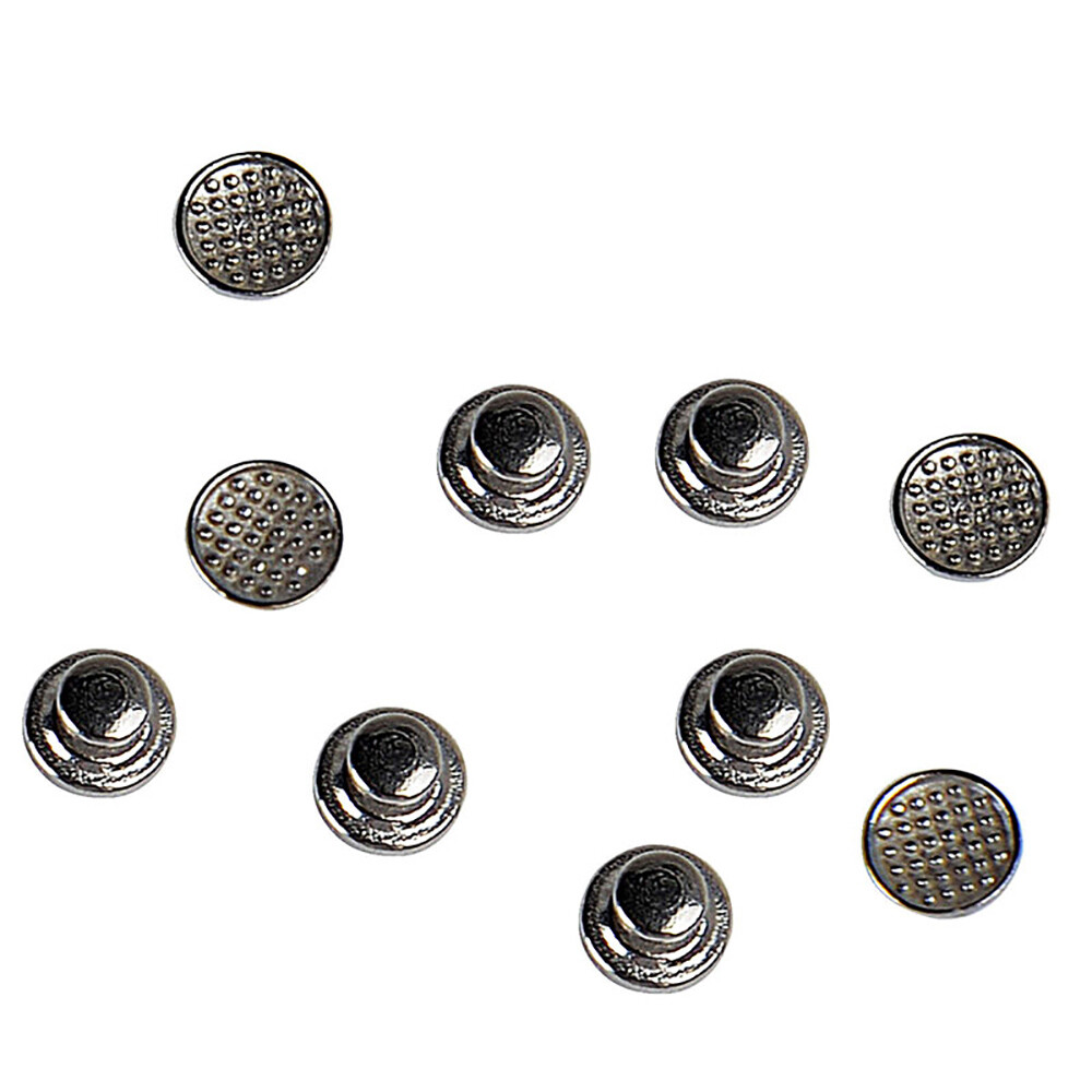 100 Boutons Linguals Adhésifs Pour Orthodontie – Base Ronde Métal – Pour Laboratoire Dentaire