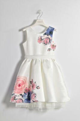 SARABANDA 2019: Vestitino smanicato in raso stampa floreale per bambina |  eBay