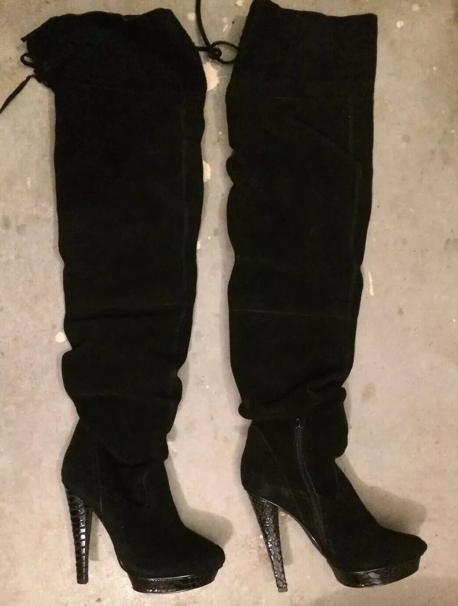 Leather thigh clearance highs