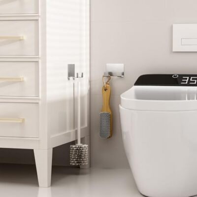 4-Pack Steon Adhesive Shower Razor Holders - Removable Waterproof Hooks For Bathroom Organization